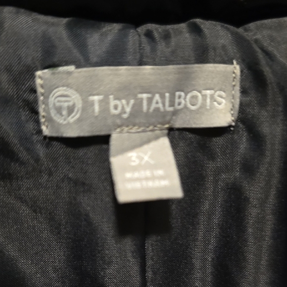 Talbots Shiny Black Quilted Vest - Picture 6 of 11